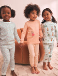 Ecru/Peach Snuggle Pyjamas 3 Pack