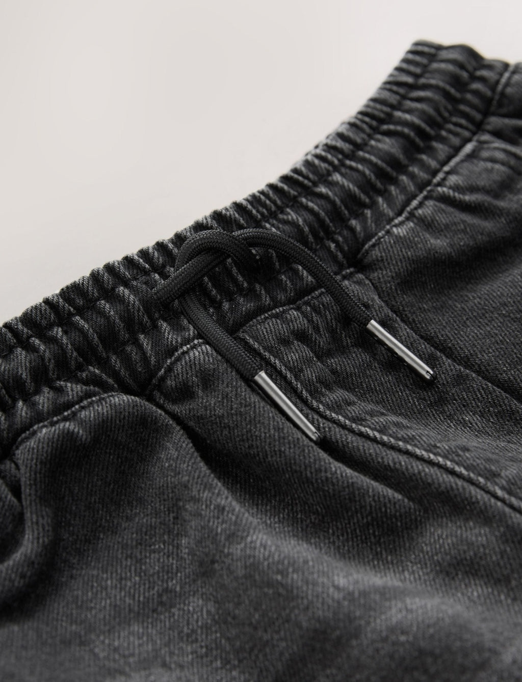 Washed Black Wide Fit Pull OnJeans
