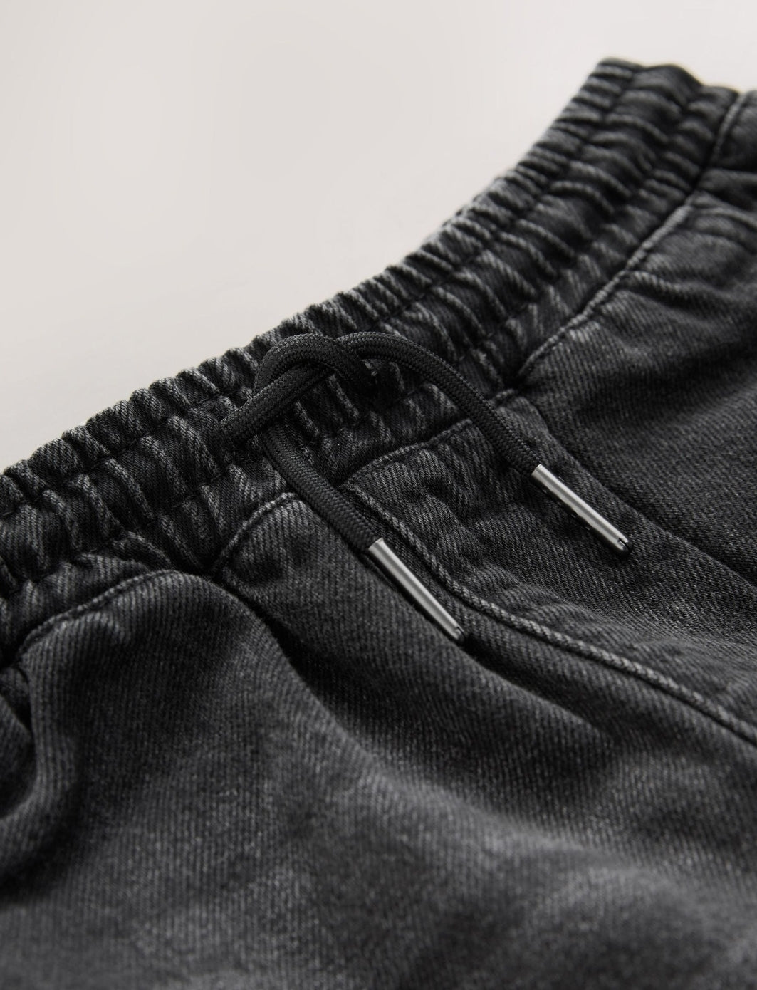Washed Black Wide Fit Pull OnJeans
