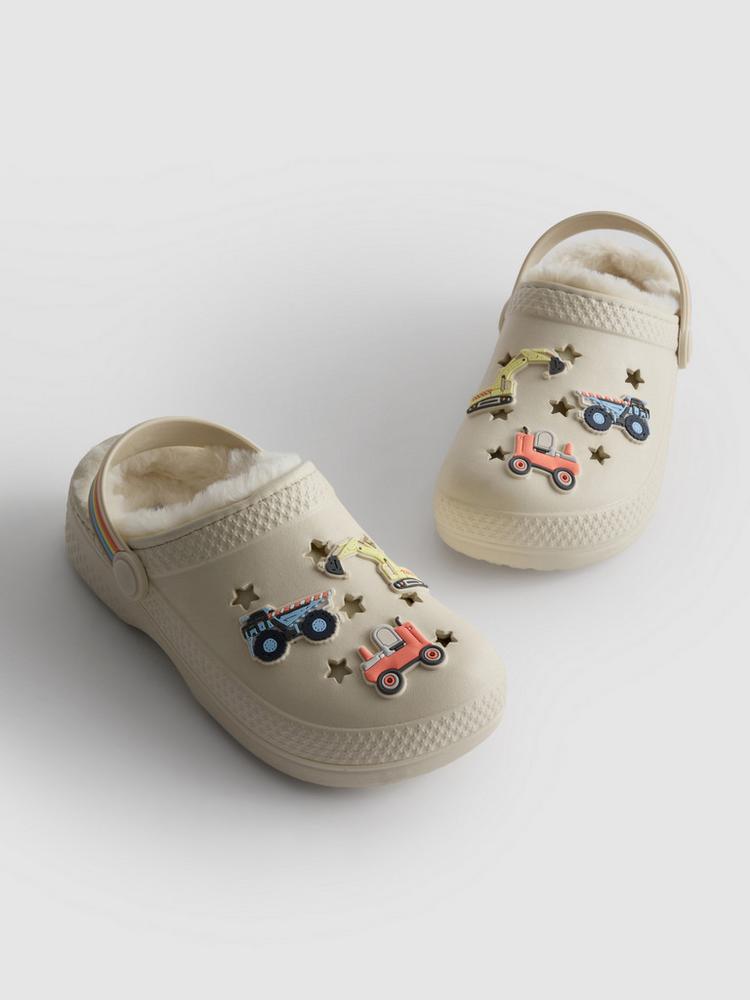 Digger Faux Fur Lined Clog Slippers