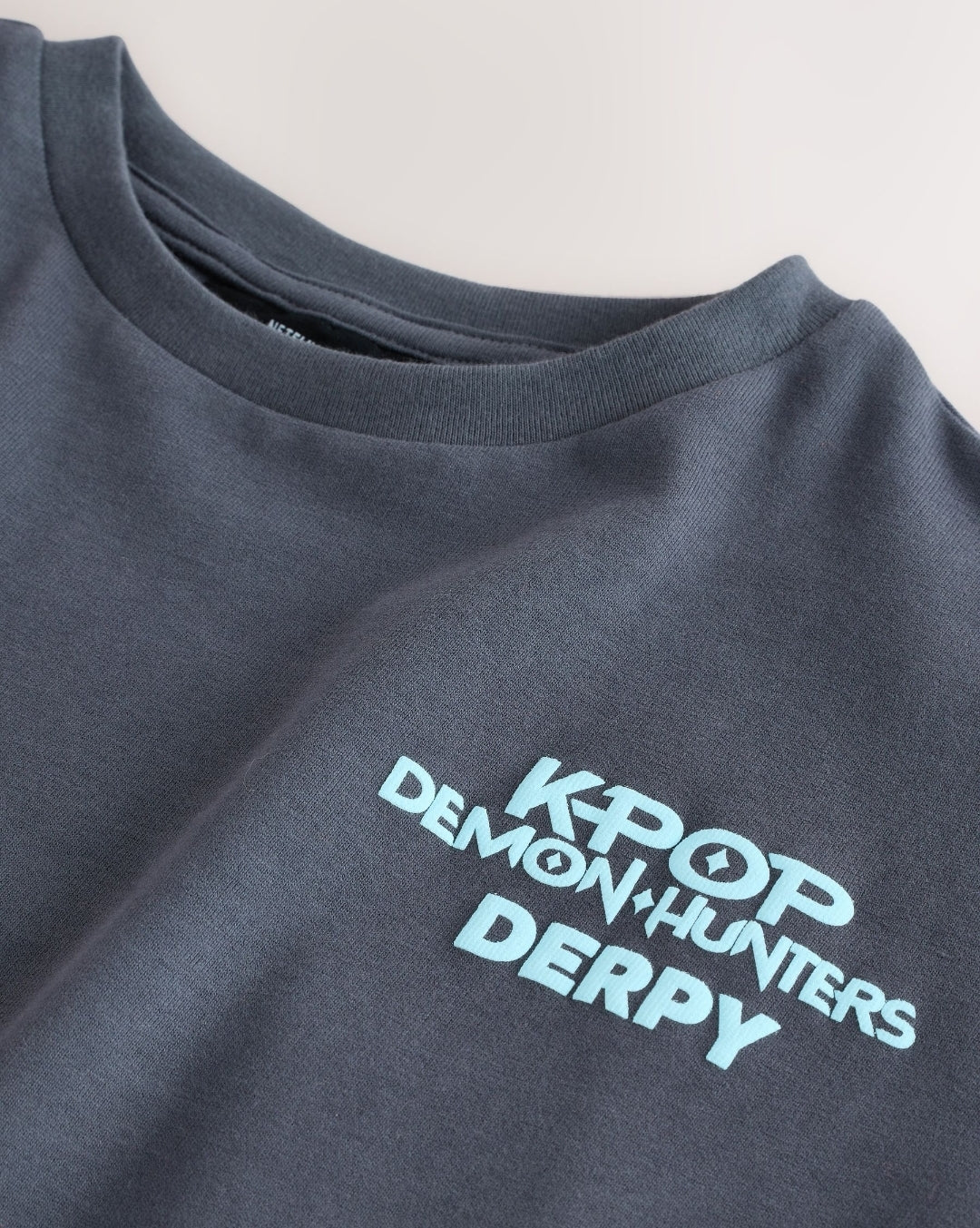 Grey KPOP Demon Hunters Short
Sleeve T-Shirt