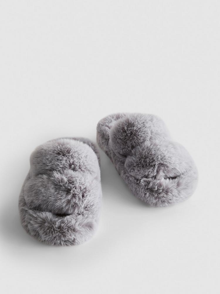 Primark Double Strap Fluffy Slippers