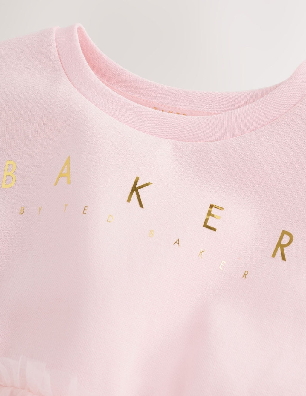 Baker by Ted Baker Pink Mesh 3D
Bow Skirted Mockable Dress