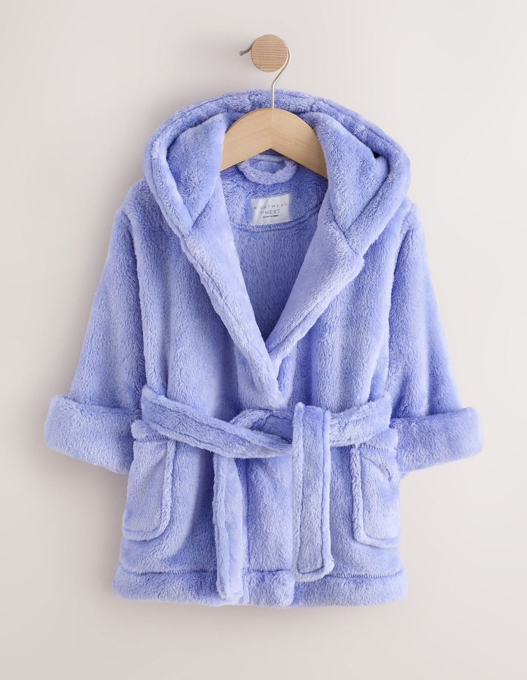 Blue Soft Touch Fleece Dressing Gown