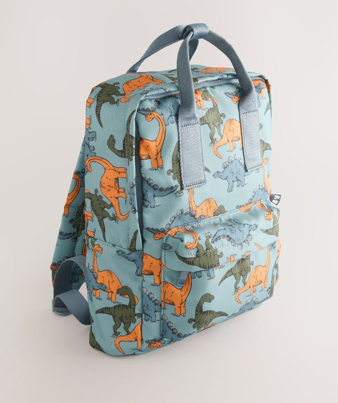 Blue Dinosaur Print Backpack 14 inches