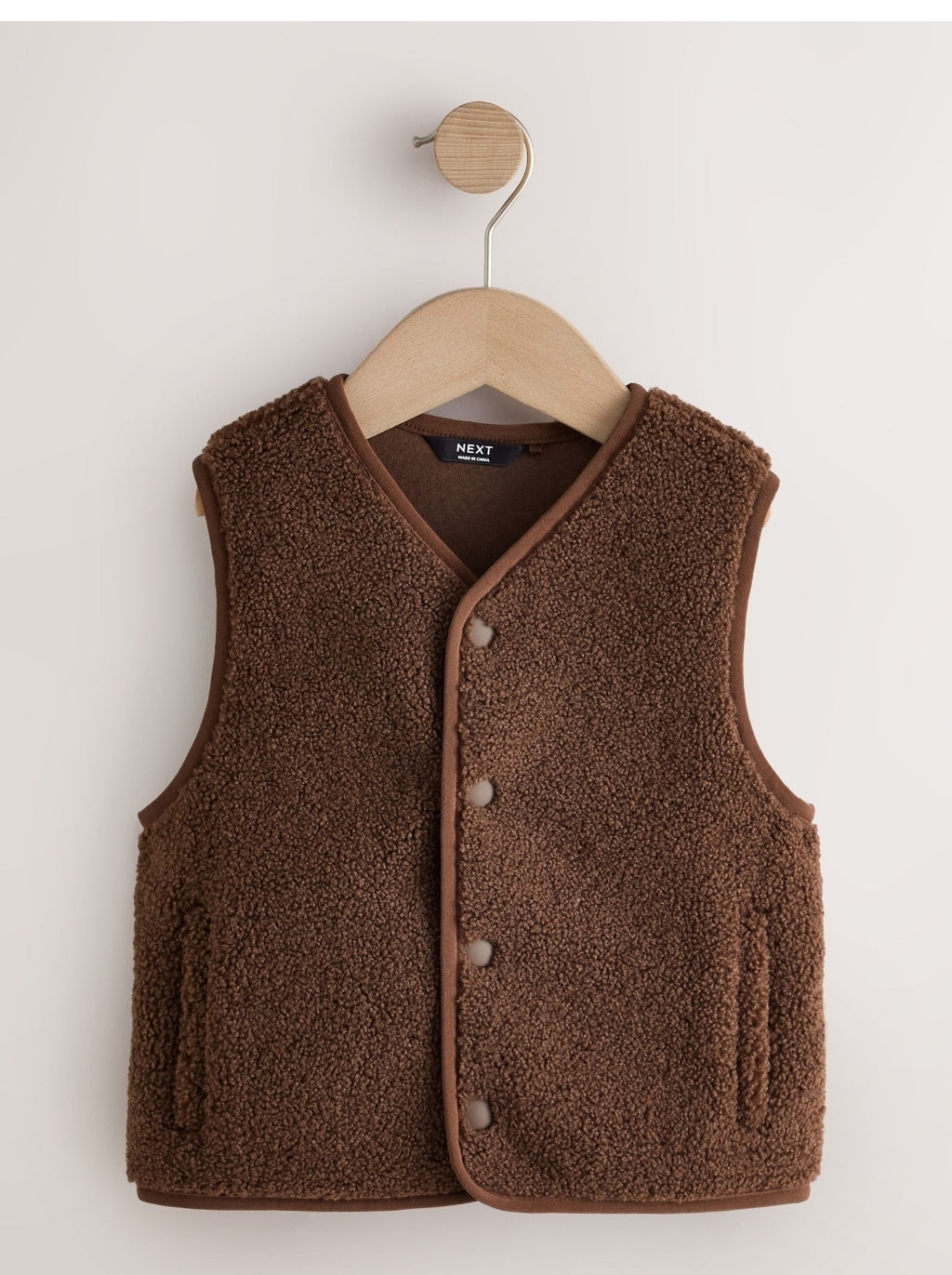 Chocolate Brown Gilet Fleece