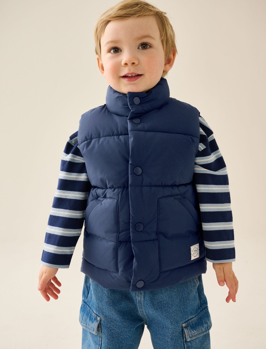 Navy Padded Gilet