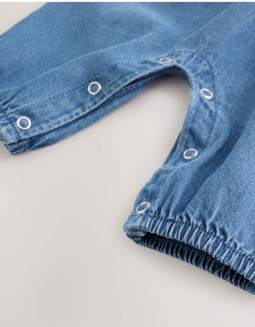 Denim Blue Baby Romper