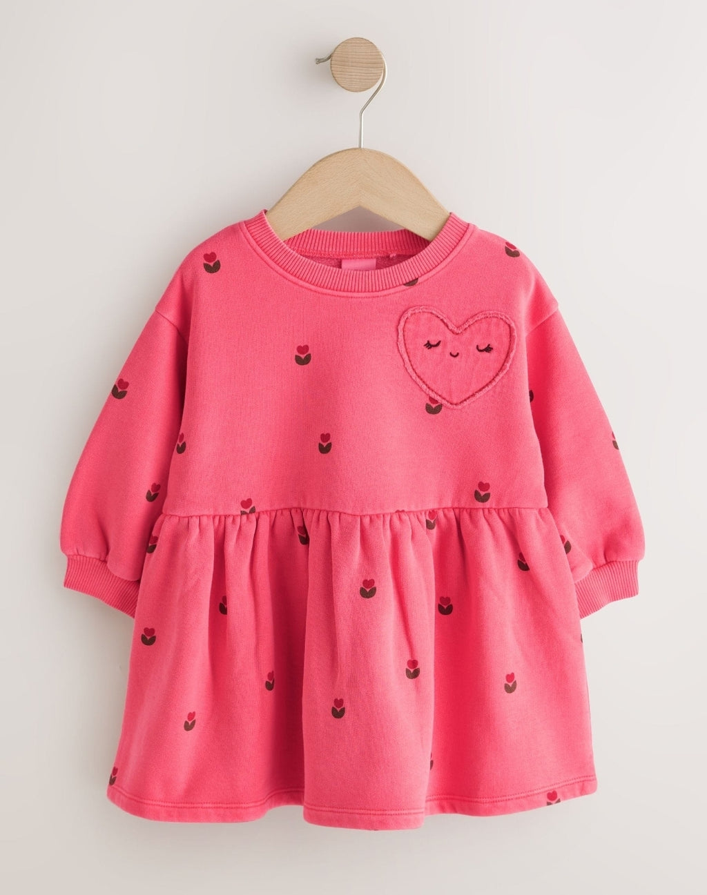 Pink Hearts Long Sleeve Sweat
Dress