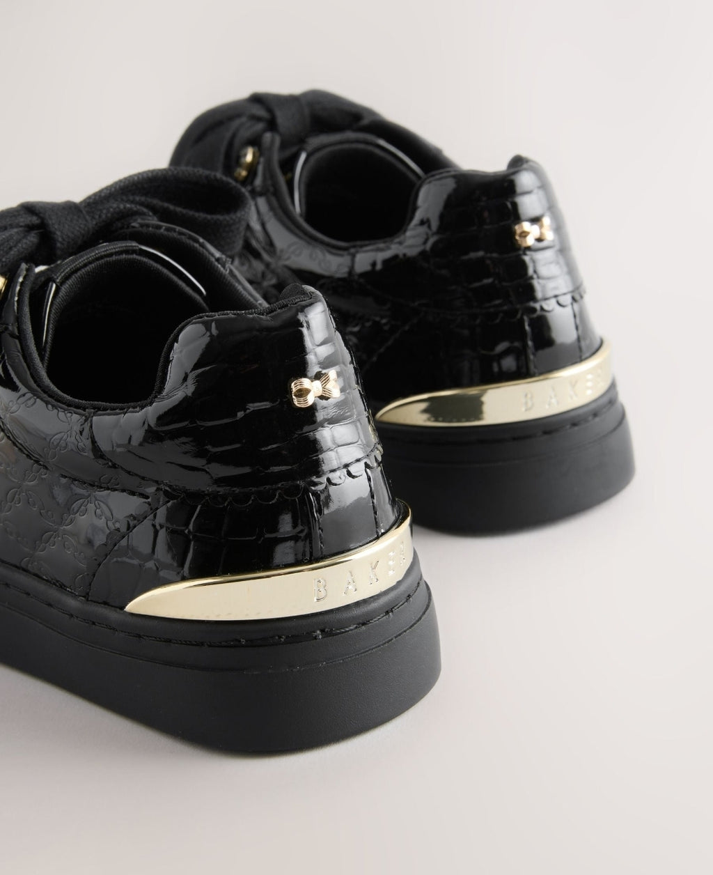 Baker by Ted Baker Back to School
Patent Embossed Black Trainers