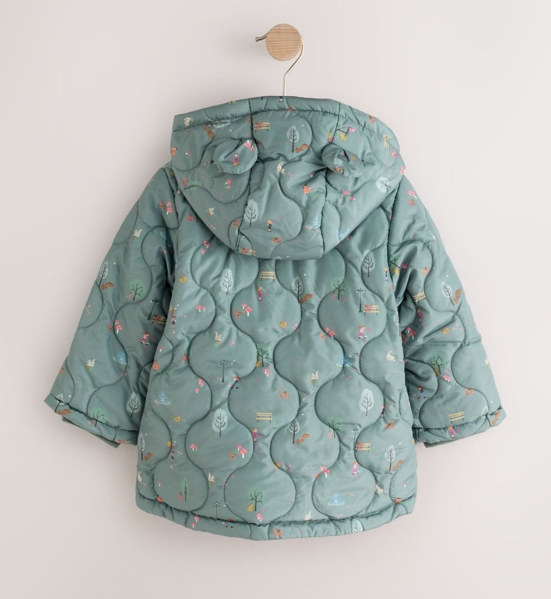 Teal Blue Character Shower
Resistant Duffle Coat