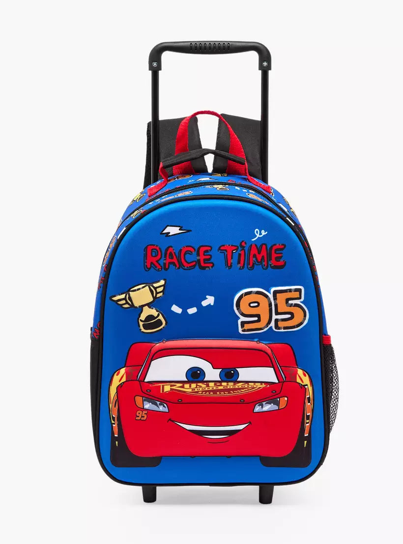 Disney Cars Print 3-Piece School Trolley Bag Set 14 inches