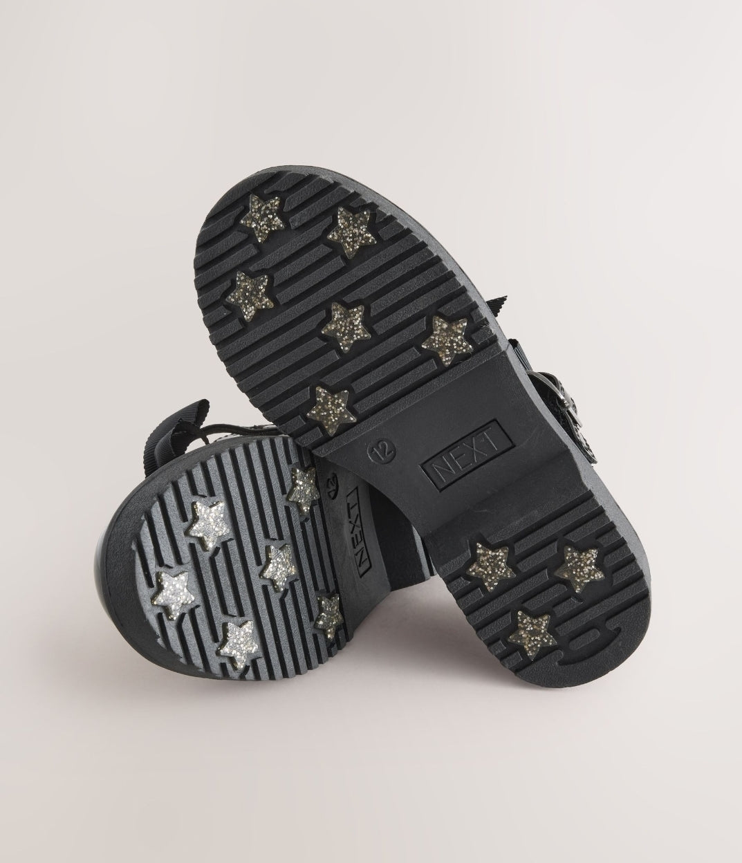 Black Patent Standard Fit (F) Bow Chunky Mary Jane School Shoes