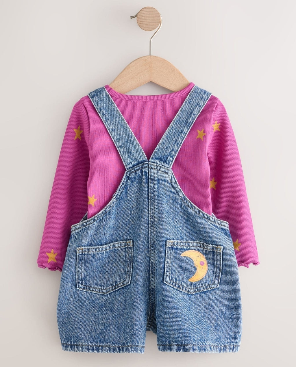 Denim Cosmic Dungarees Set