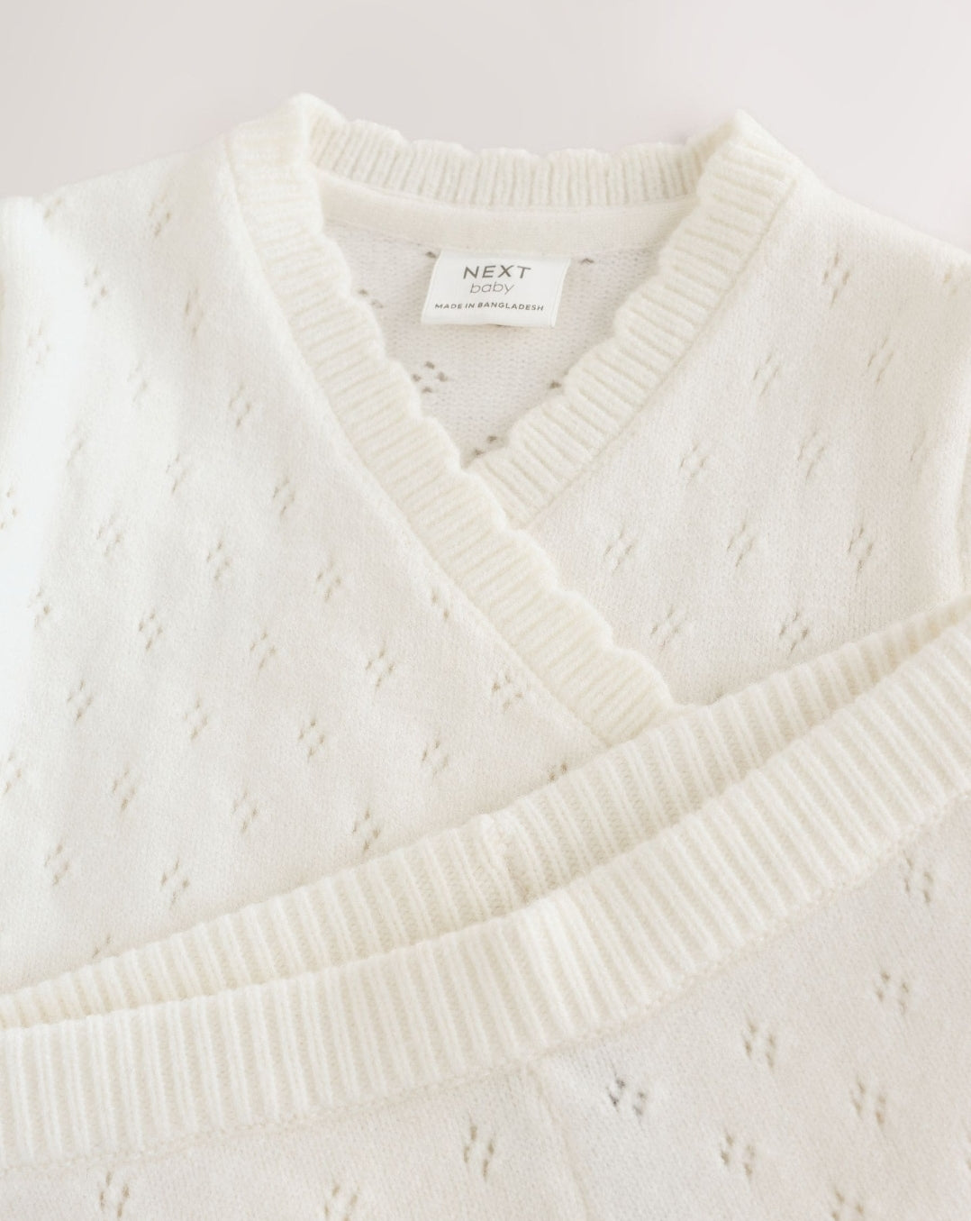 Ecru Cashmere Blend Knitted
Wrap Over Cardigan and Leggin