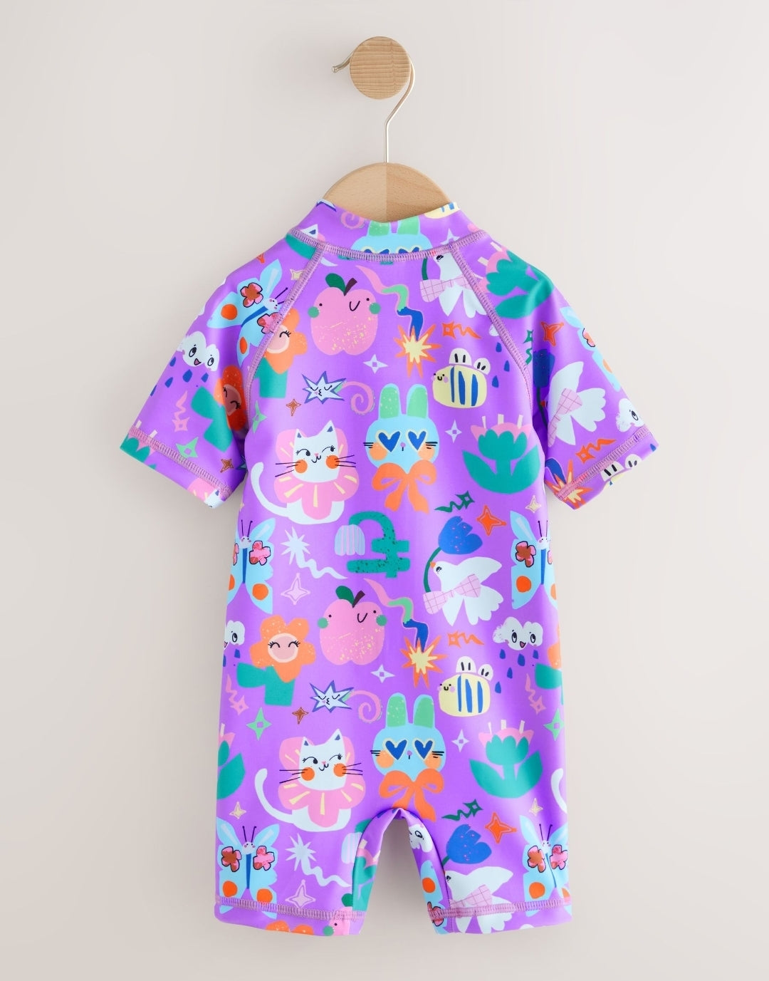 Purple Character Sunsafe Swimsuit