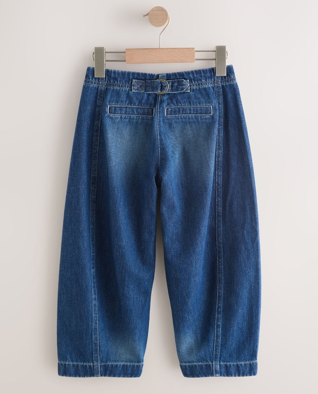 Dark Blue Barrel Jeans