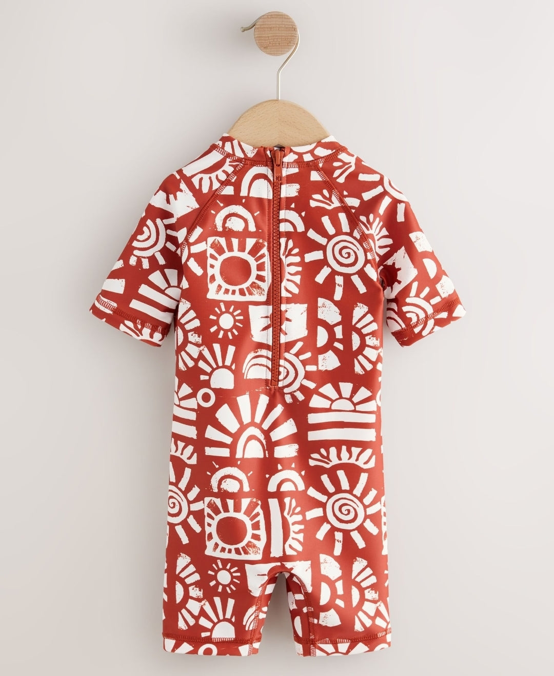 Brown Aztec Sunsafe All-In-One Swimsuit