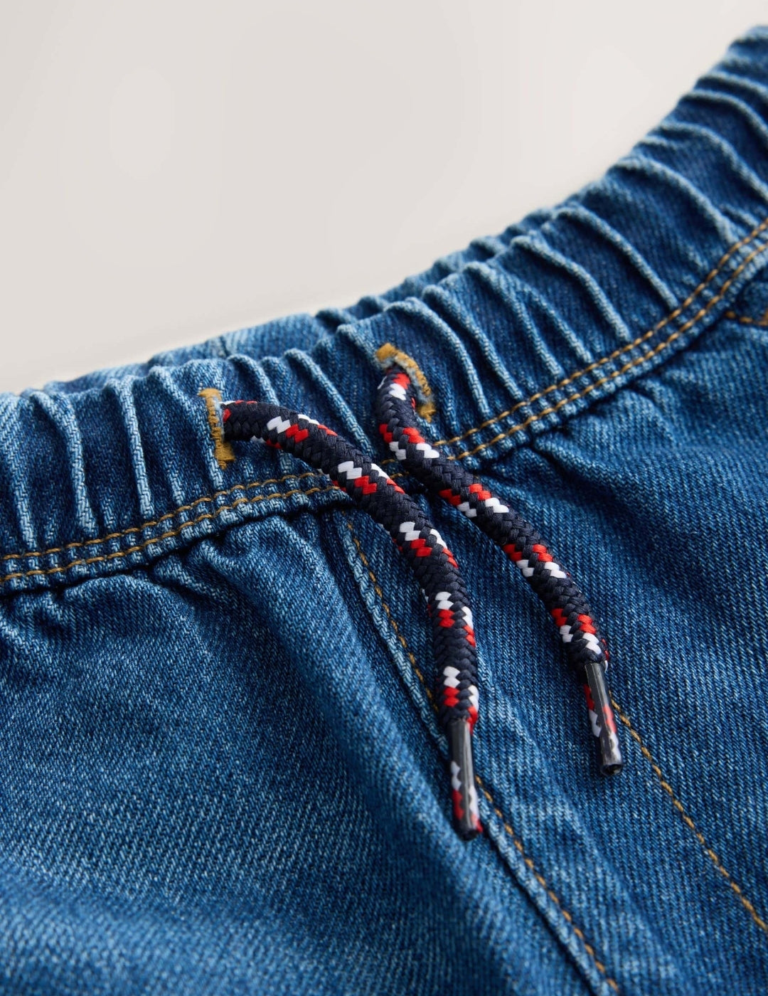 Mid Blue Denim Car Wide Fit Jeans