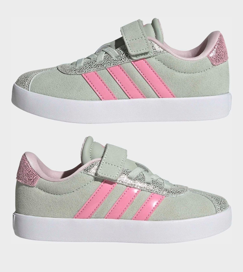 adidas Green VL Court 3.0 Elastic Lace
Kids Trainers
