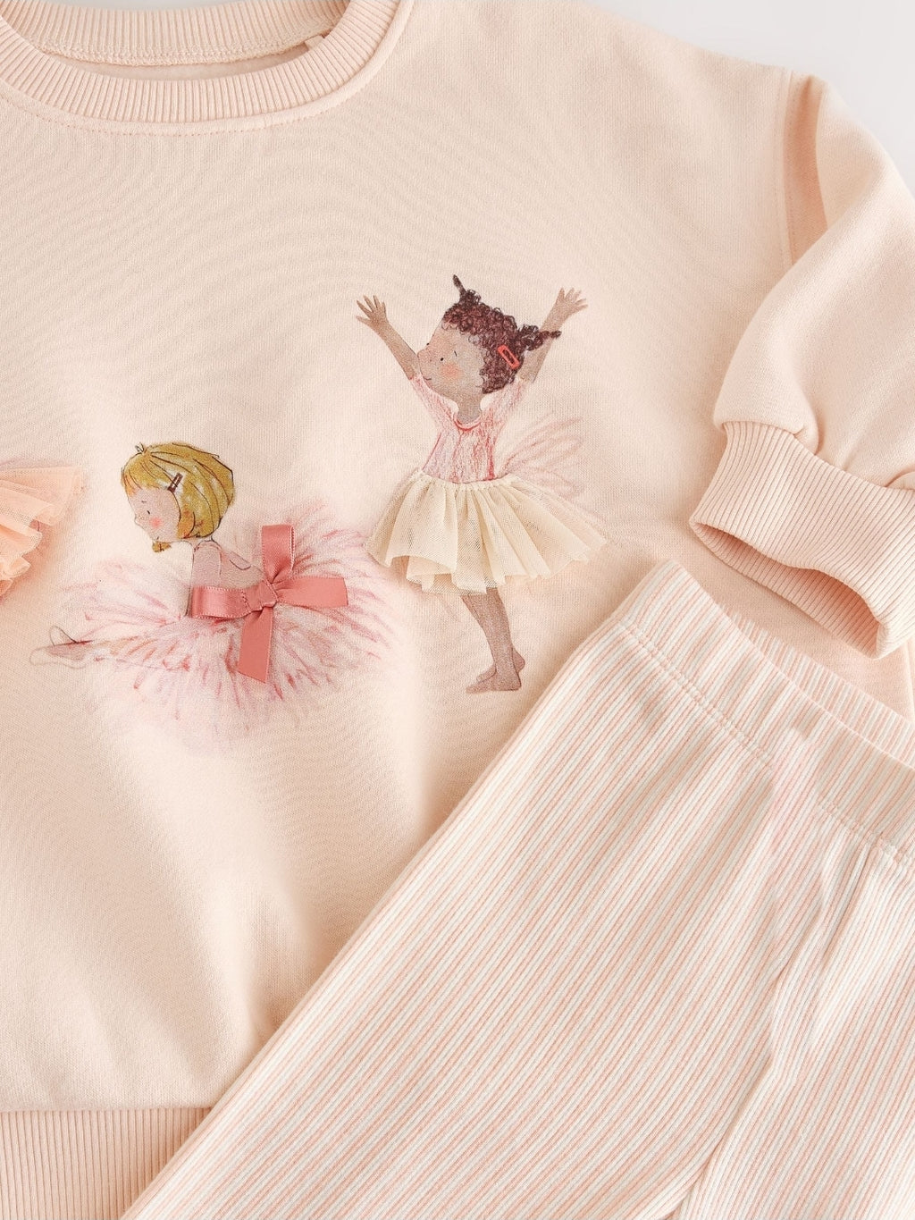 Pink Ballerinas Sweatshirt and Leggings Set