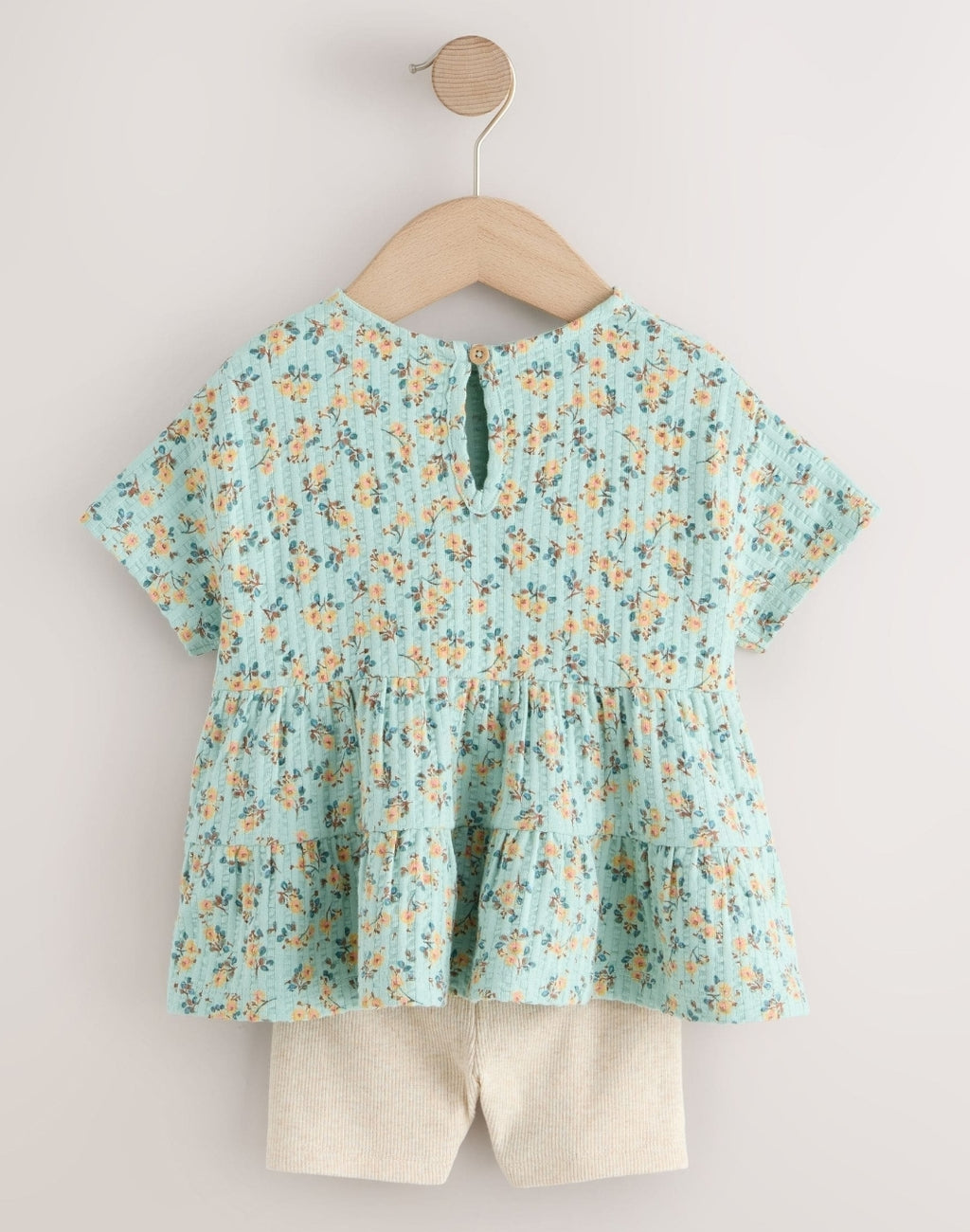 Blue Ditsy Floral Short Sleeve
Blouse Shorts Set