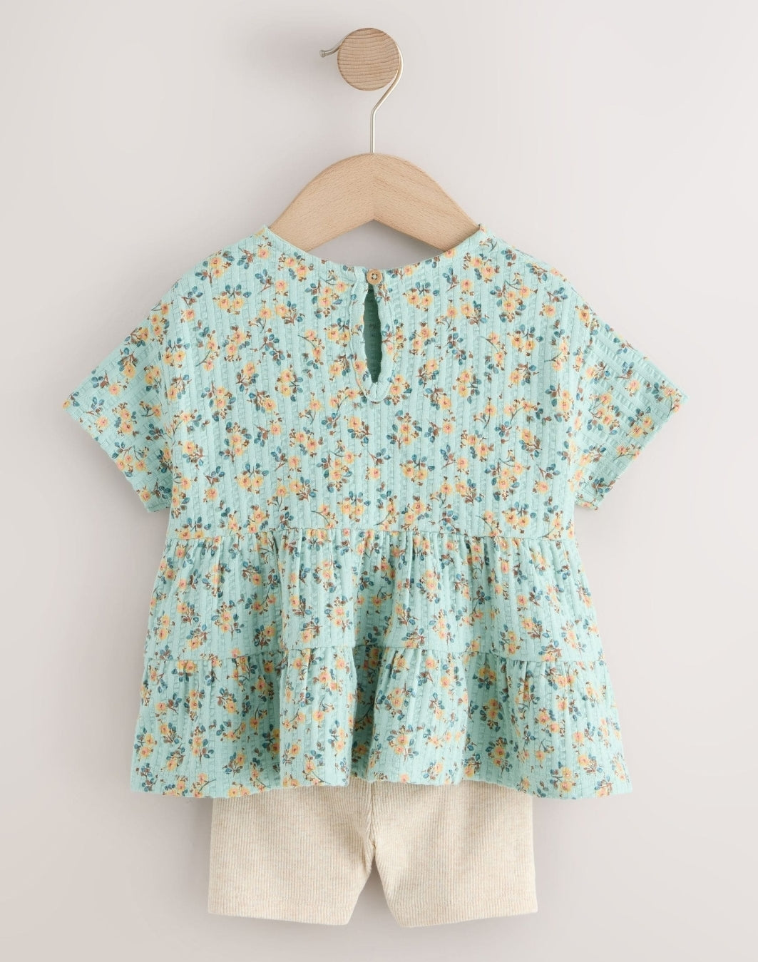 Blue Ditsy Floral Short Sleeve
Blouse Shorts Set