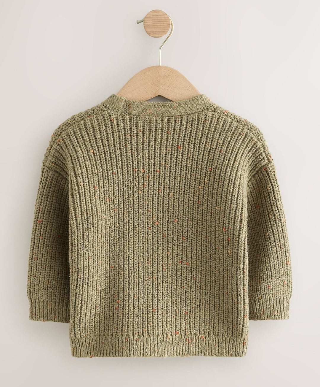 Khaki Green Sheep Character Cardigan