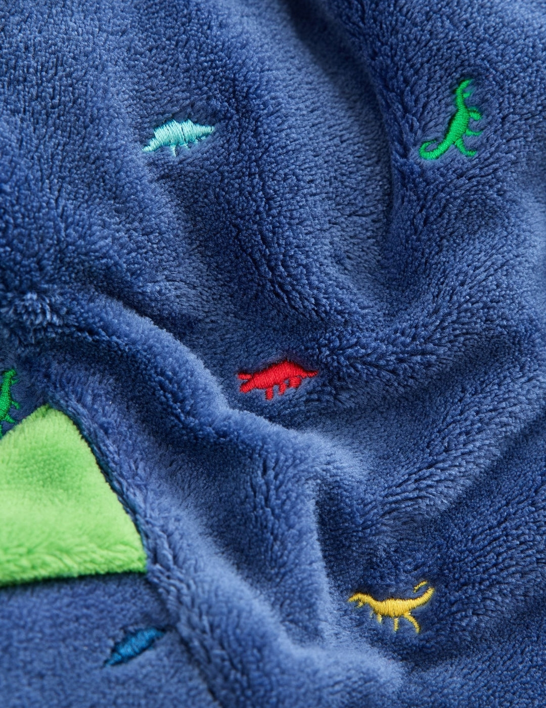 Blue Dino Fleece Robe