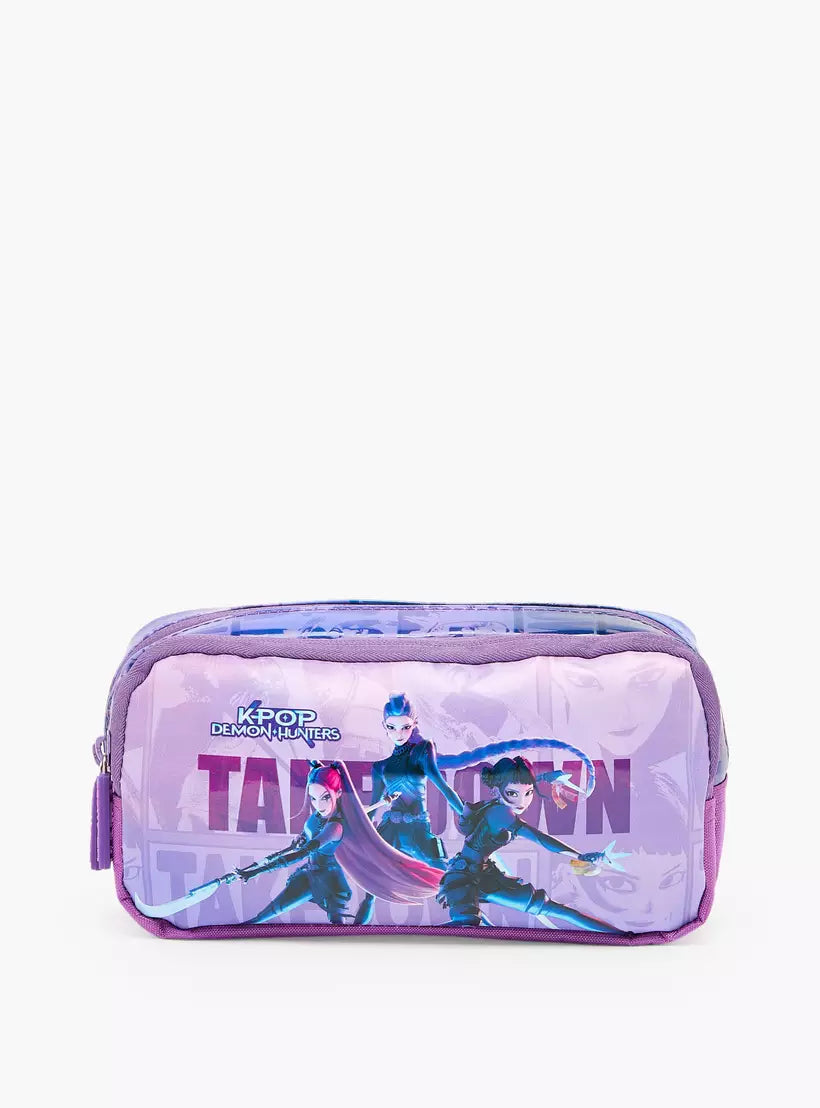 Netflix KPop Demon Hunters Print Pencil Pouch with 2 Compartments
