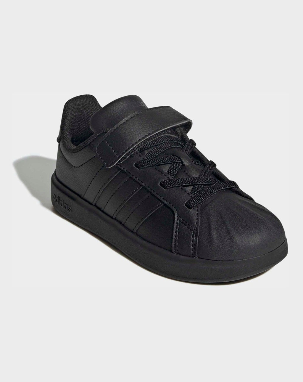 adidas Black Street Talk Elastic Lace Kids Trainers