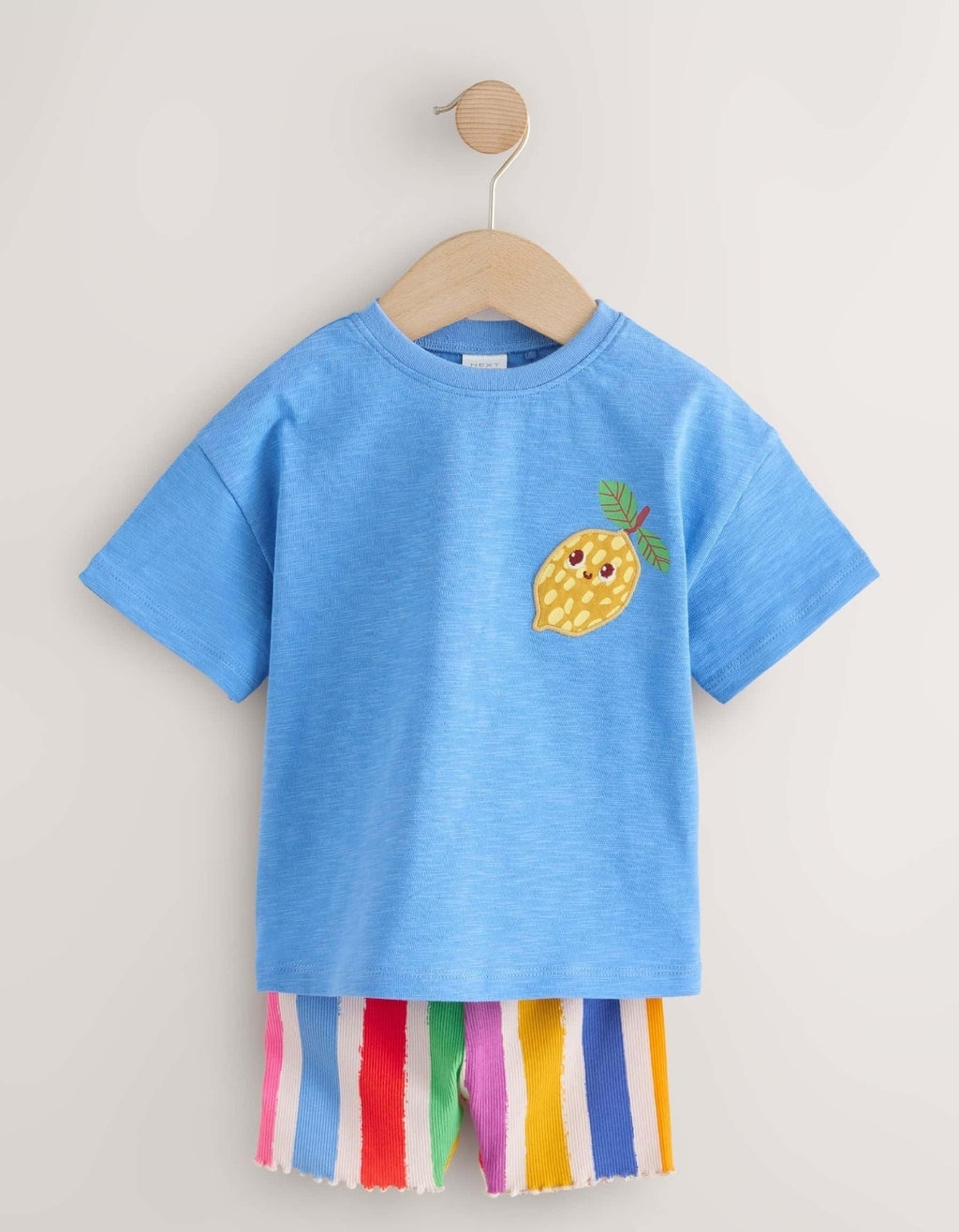 Blue Short Sleeve T-Shirt and Cycle
Shorts Set