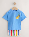 Blue Short Sleeve T-Shirt and Cycle
Shorts Set