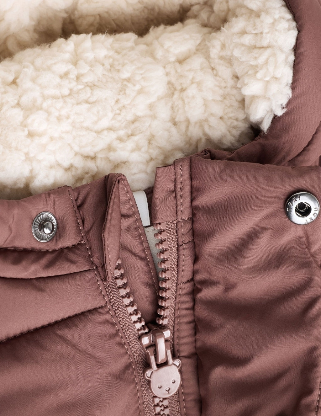 Chocolate Brown Hooded Baby
Puffer Jacket