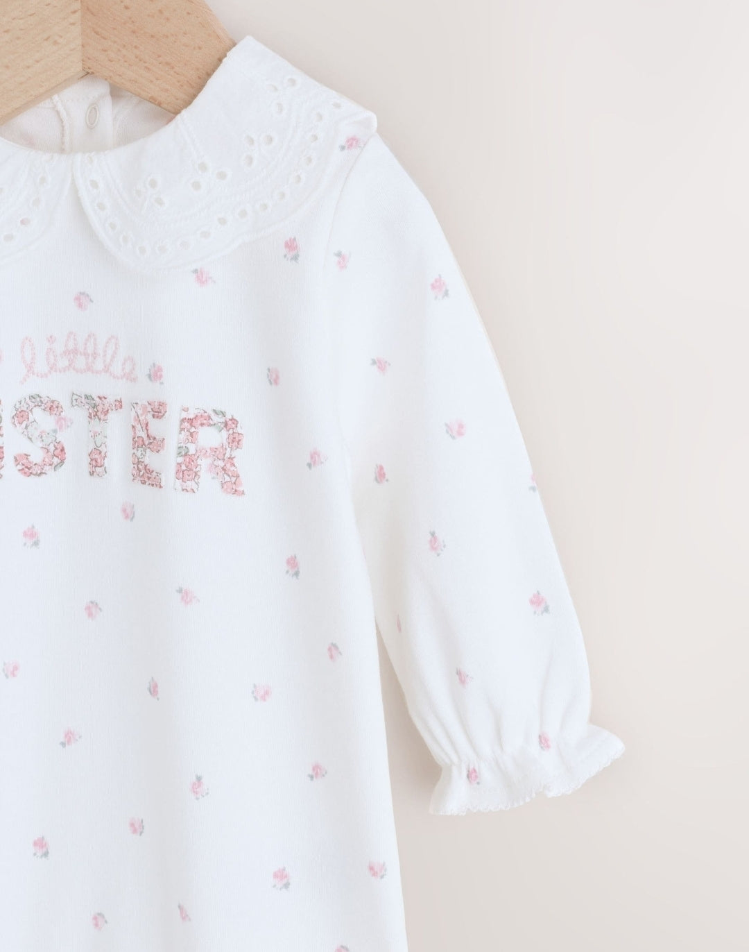 White Little Sister Family Baby
Sleepsuit