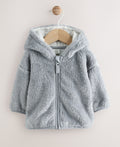 Grey Fleece Baby Zip Jacket