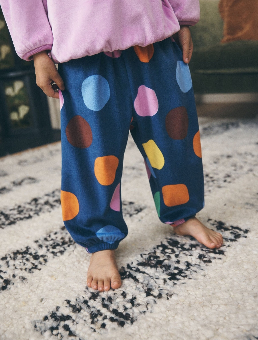Navy Fleece Cosy Pyjamas