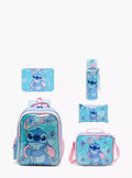 Disney Stitch Print 5-Piece School Backpack Set 16 inches