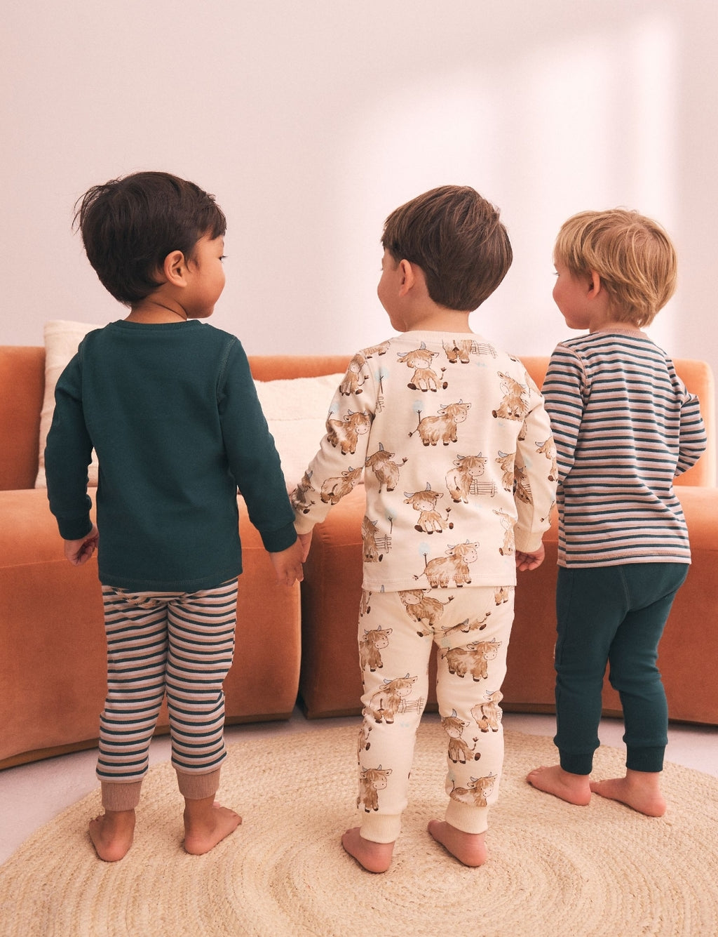 Brown Hamish Snuggle Pyjamas 3 Pack