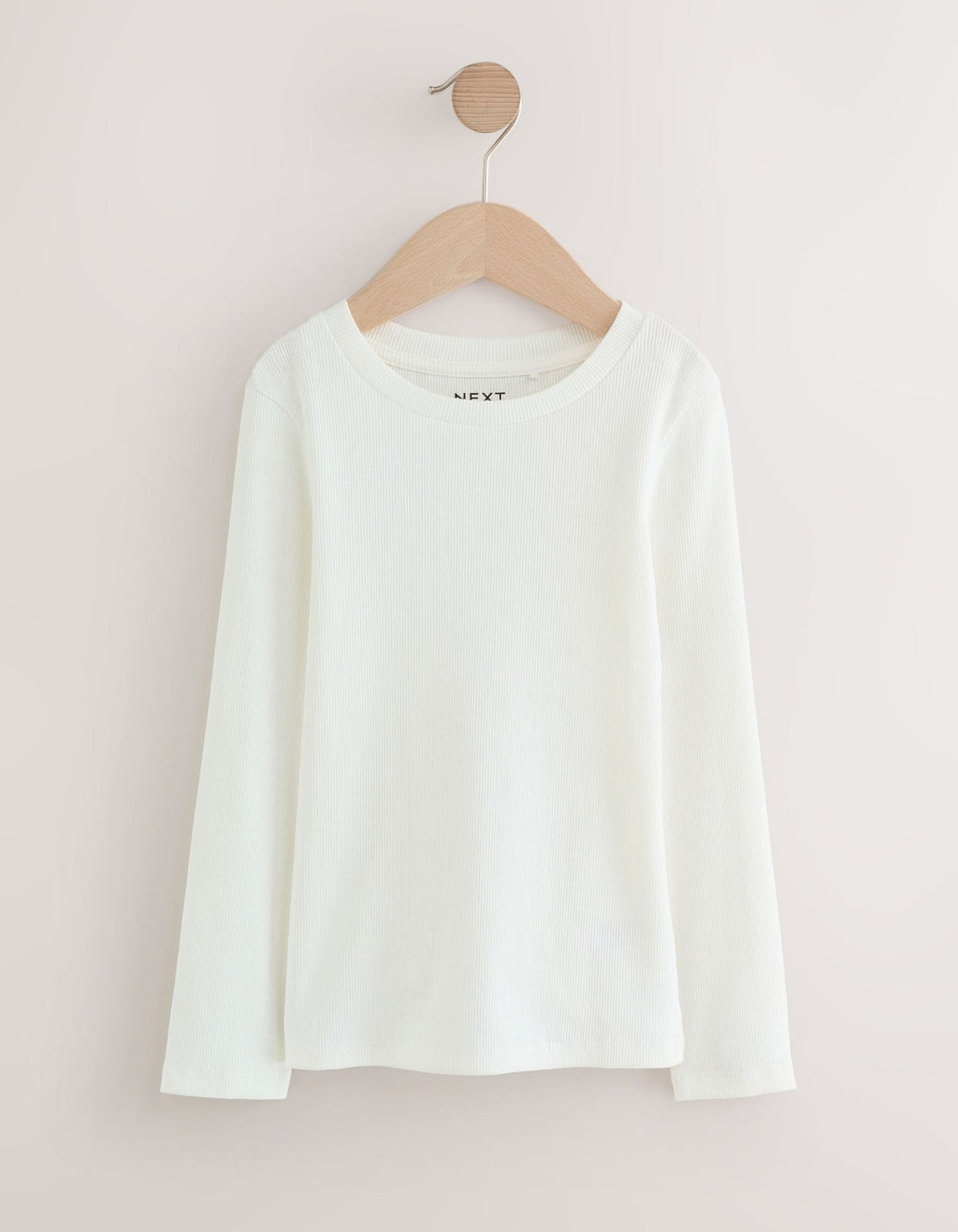 Black/Pink/White Long Sleeve Ribbed Tops 3 Pack