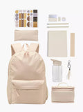 Solid 12-Piece School Backpack Set 17 inches