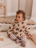 Neutral and Chocolate Floral Borg
Baby Zip Thru Jacket