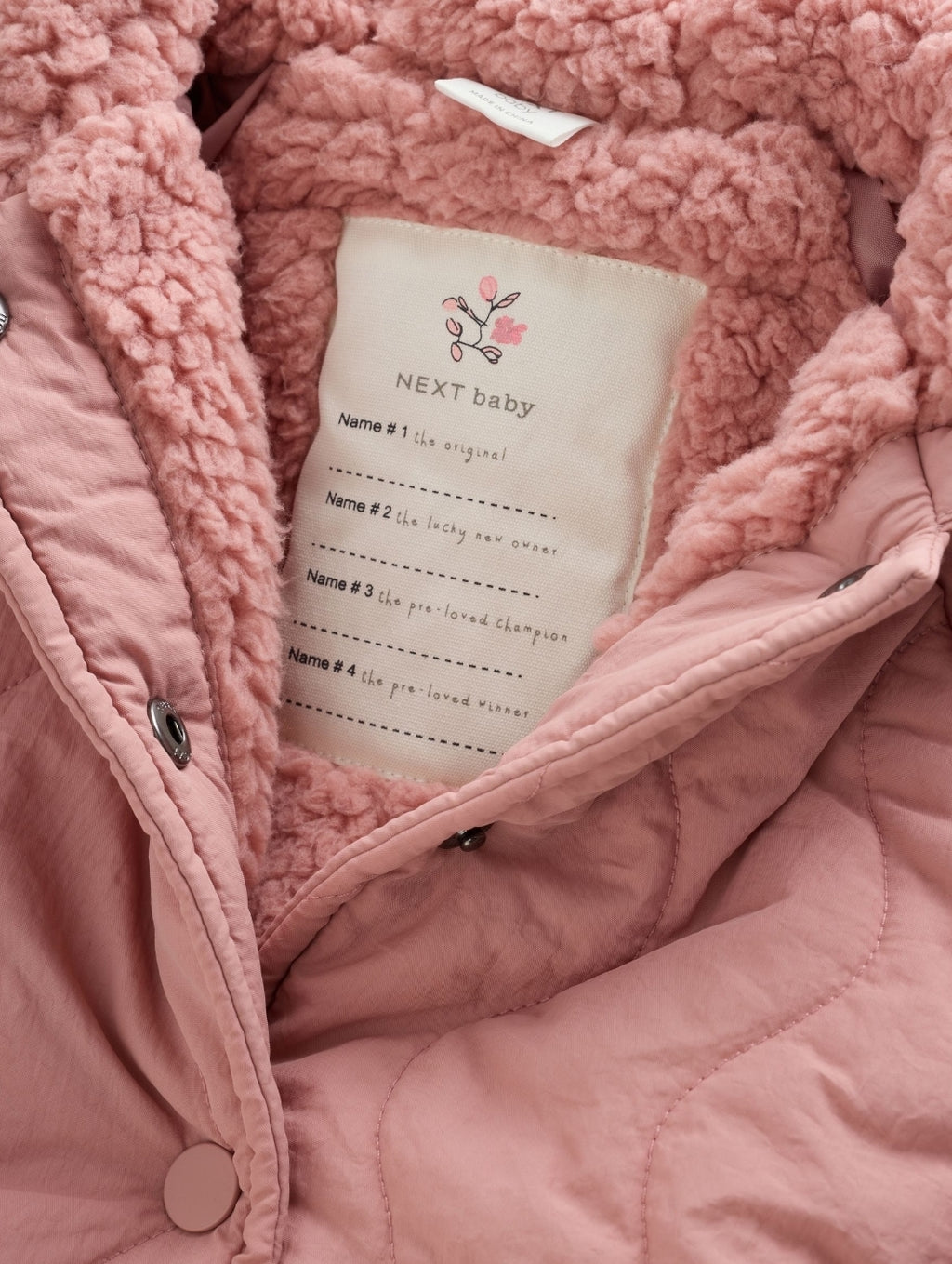 Pink Quilted Puffer Baby Jacket