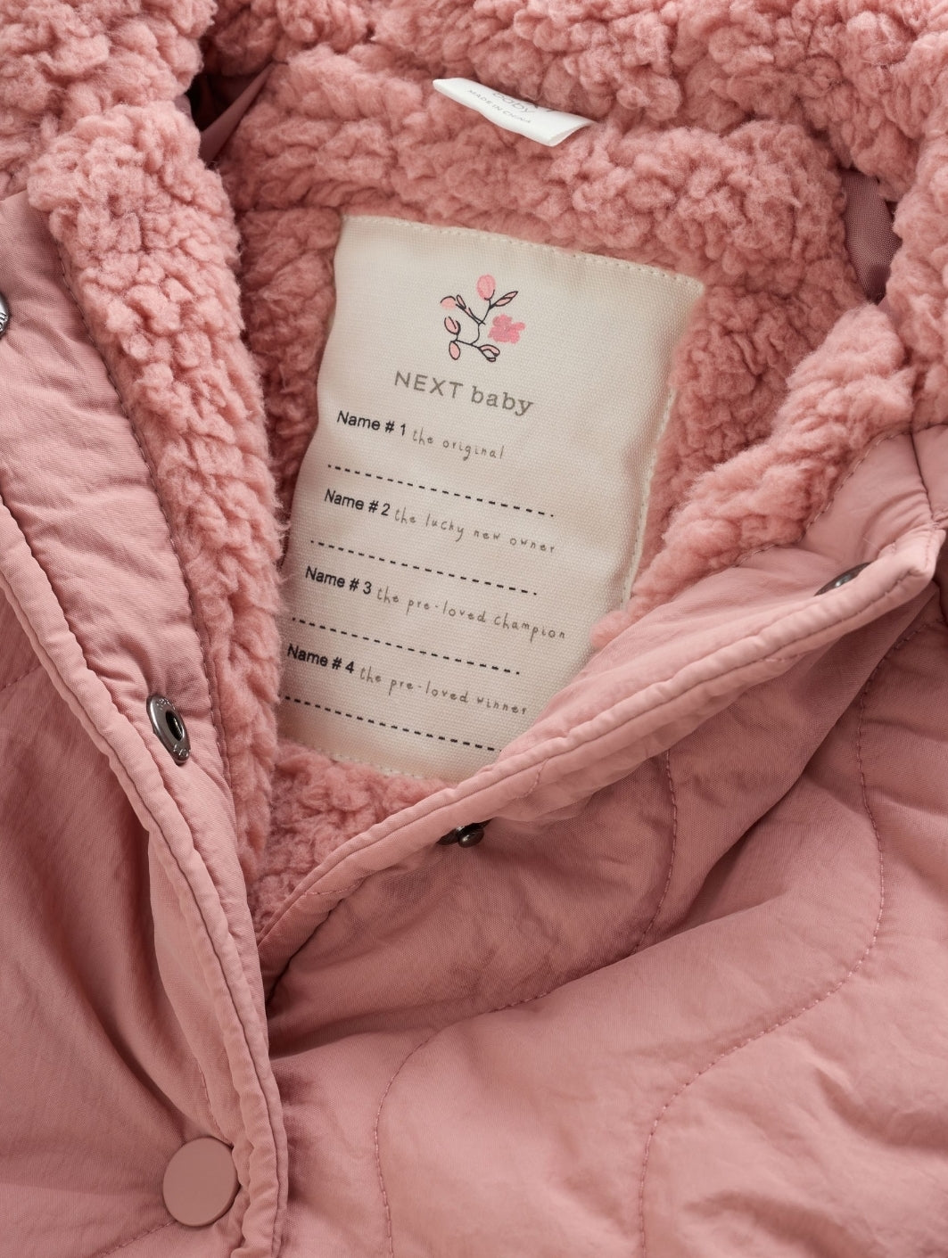 Pink Quilted Puffer Baby Jacket