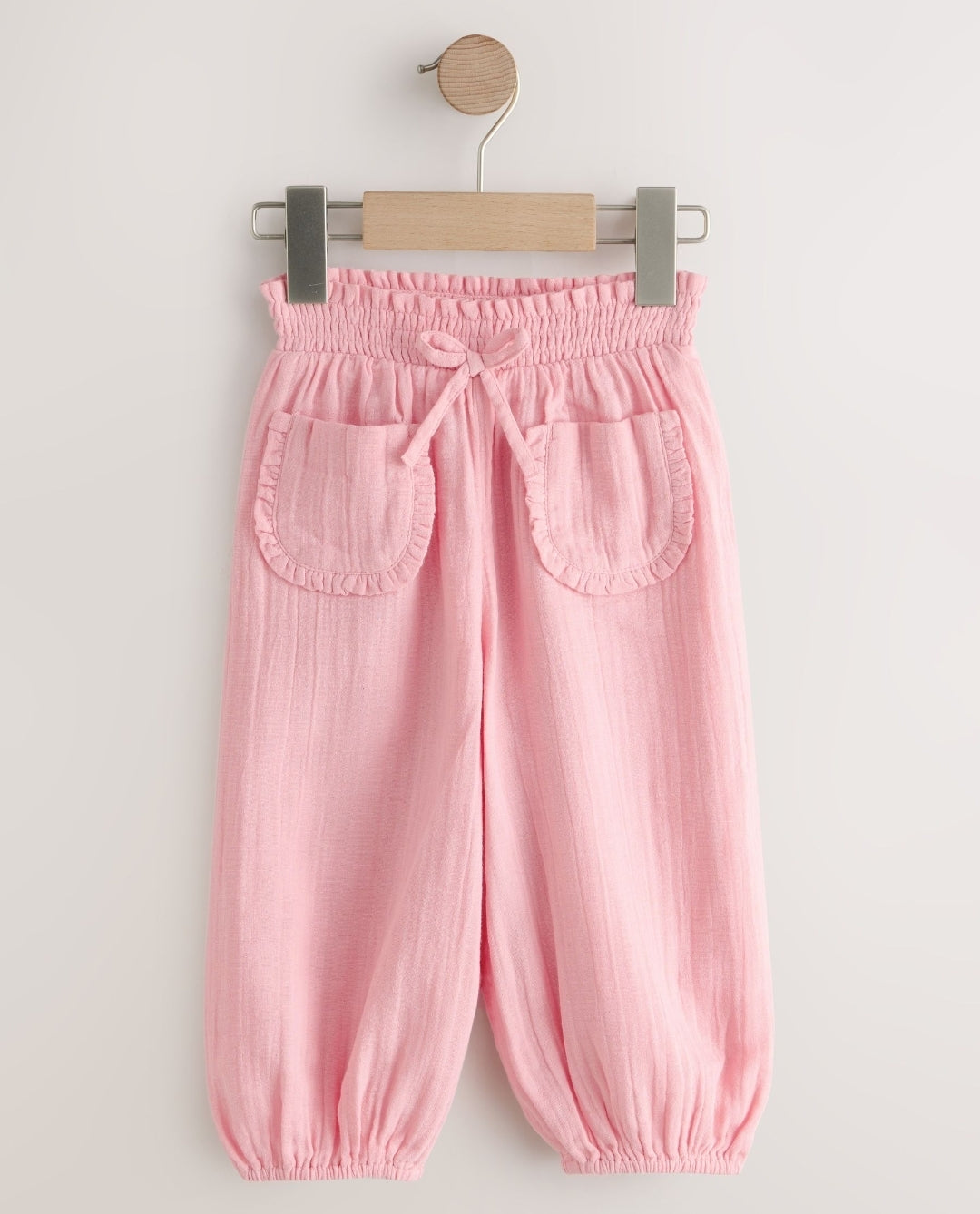 Light Pink Pull On Trousers