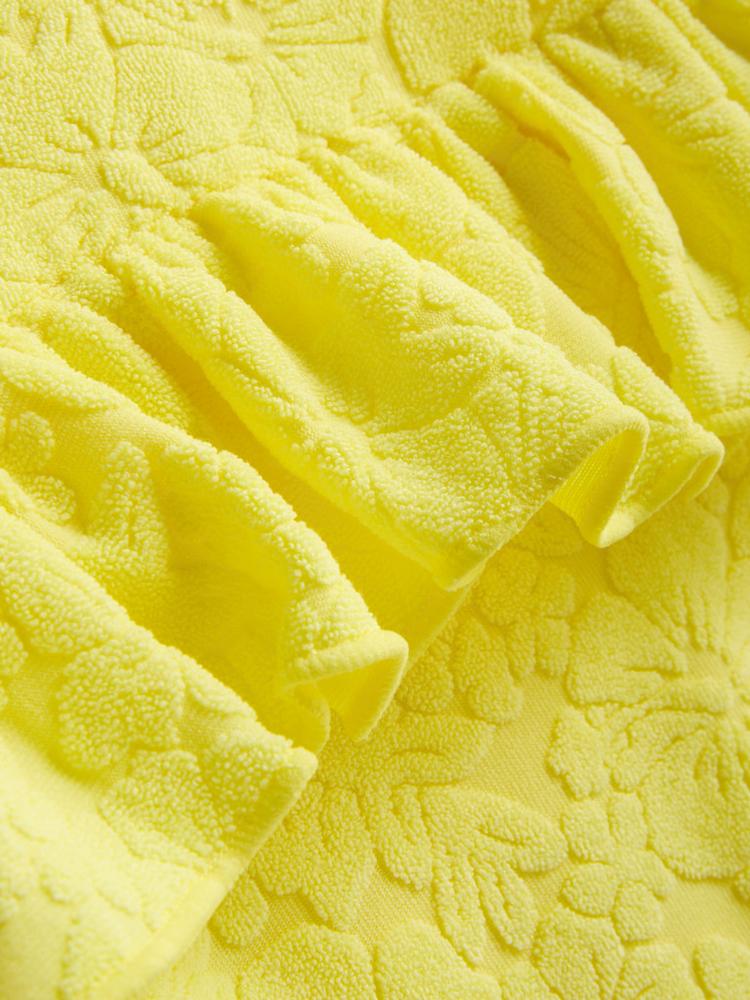 Textured Ruffle Swimsuit