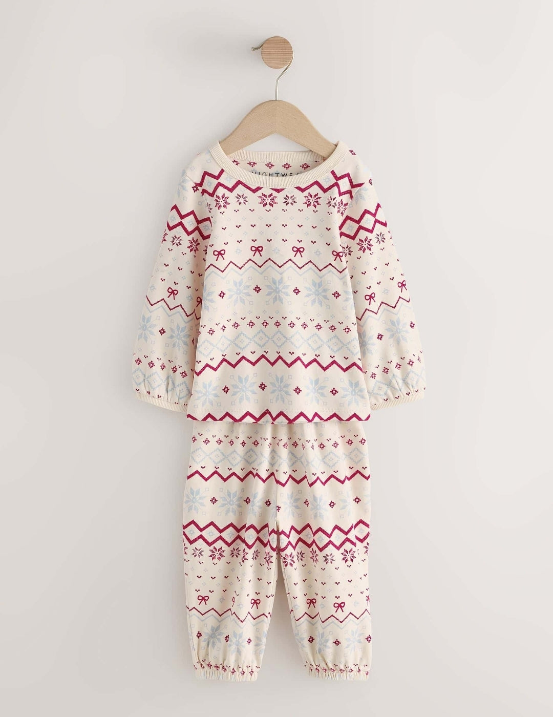 Cream/Blue Jogger Pyjamas 3 Pack