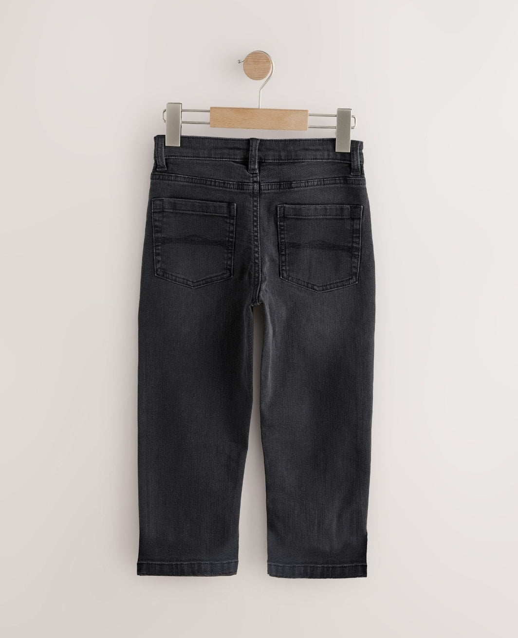Washed Black Loose Fit StretchJeans