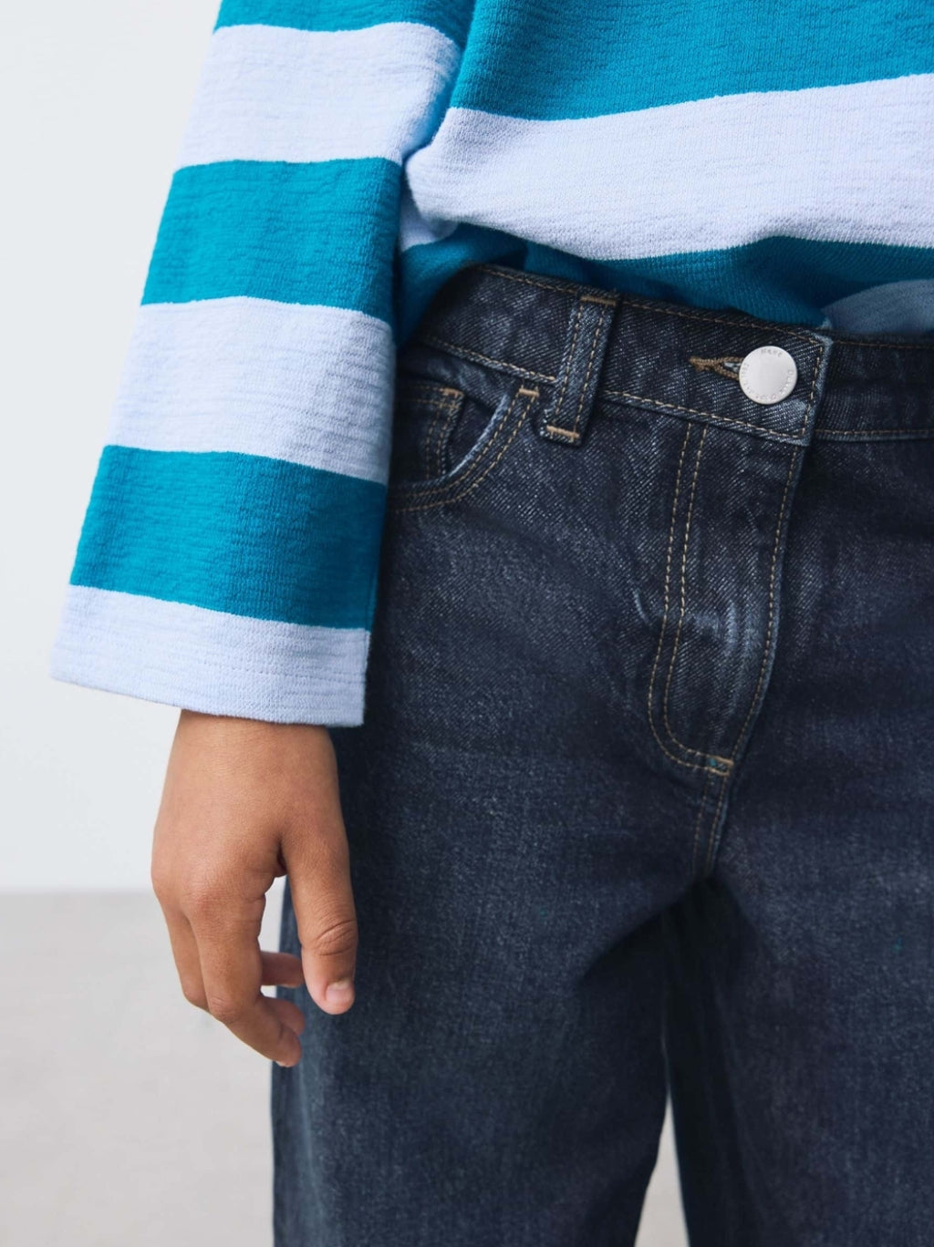 Dark Wash Barrel Jeans