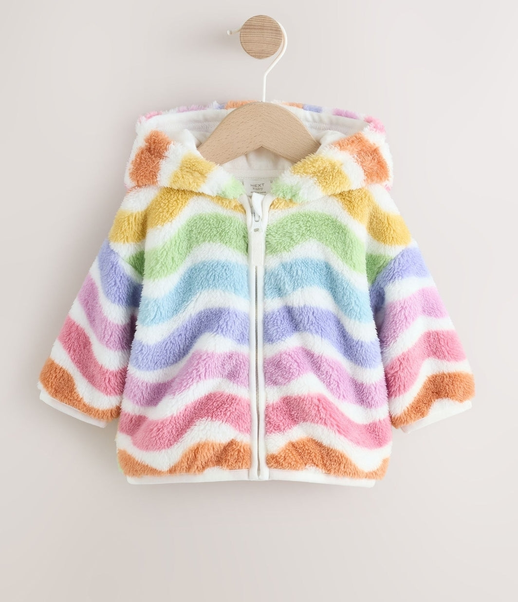 Multi Bright Baby Fleece Hooded
Zip Jacket